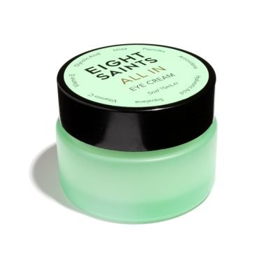 Eight Saints Skin Care All In Eye Cream, Natural and Organic Anti Aging Under Eye Cream to Reduce Puffiness, Wrinkles, and Under Eye Bags, Dark Circles Under Eye Treatment, 0.5 Ounces